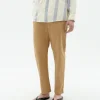 Beige gerade Hose Travel Light