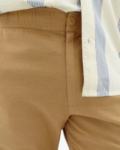 Beige gerade Hose Travel Light