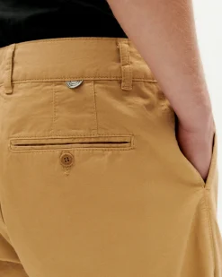Beige loose Abnähern Hose Wotan