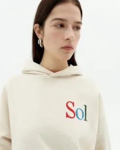 Besticktes sol type Kapuzensweatshirt Valeria