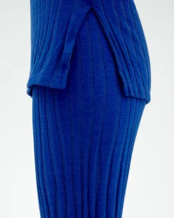 Blaue comfy Ecovero Strickhose Naia