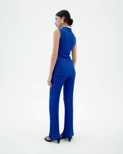 Blaue comfy Ecovero Strickhose Naia