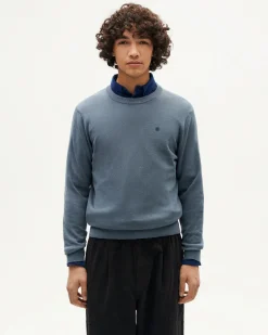 Blauer Strickpullover Orlando