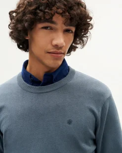 Blauer Strickpullover Orlando