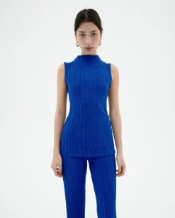 Blaues Ecovero Stricktop Velita