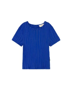 Blaues Ecovero Stricktop Rue