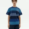 Blaues gestreiftes T-Shirt Aaron