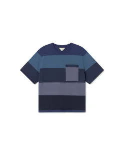 Blaues gestreiftes T-Shirt Lucia