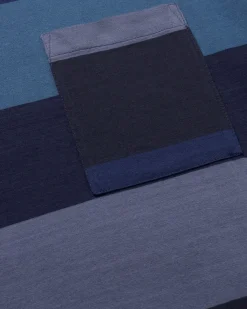 Blaues gestreiftes T-Shirt Aaron
