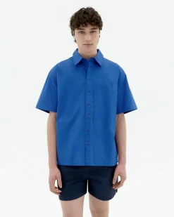 Blaues loose Hemd Kurt