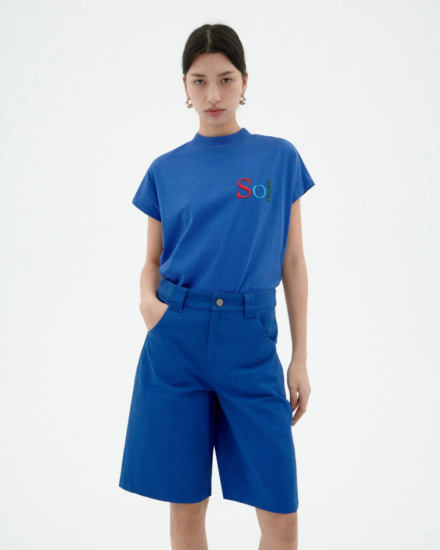 Blaues sol type T-Shirt Volta
