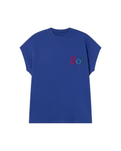 Blaues sol type T-Shirt Volta