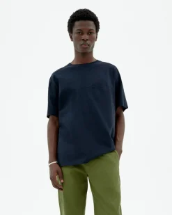 Blaues Tasche T-Shirt Hank