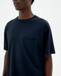 Blaues Tasche T-Shirt Hank