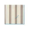 Braun gestreift handbesticktes Halstuch Claude