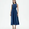 Cut Out Cupro Kleid Kin