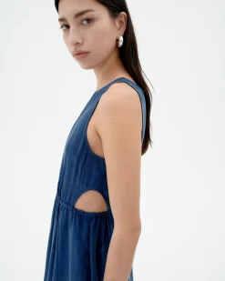 Cut Out Cupro Kleid Kin
