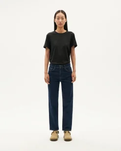 Dark navy gerade Jeans Nele