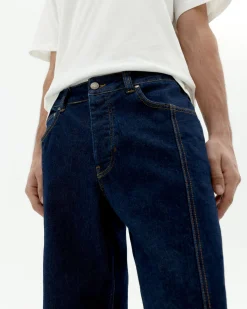 Dark navy gerade Jeans Rainn