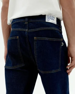 Dark navy gerade Jeans Rainn