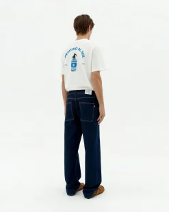 Dark navy gerade Jeans Rainn
