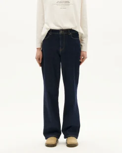 Dark navy hohe Taille Jeans Theresa