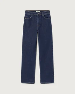 Dark navy hohe Taille Jeans Theresa