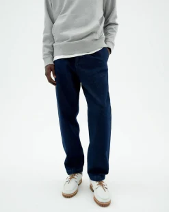 Dark navy loose Abnähern Jeans Wotan