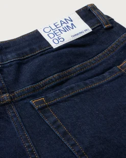 Dark navy wide leg Jeans Hedda