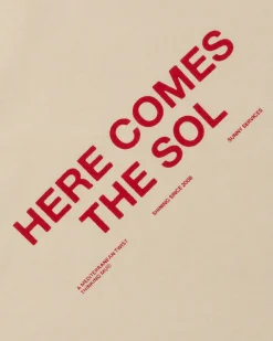 Ecru bedrucktes here comes the sol Halstuch Claude