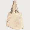 Ecru big carry bag Mon
