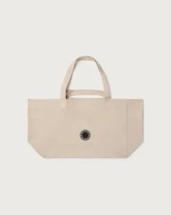 Ecru big carry bag Mon