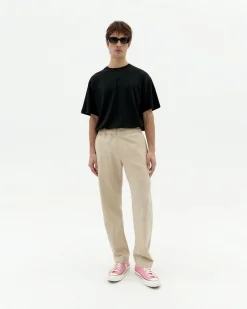 Ecru gerade Hose Travel Light