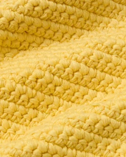 Gelbe gehäkelte handgewebte Handtasche Bibi
