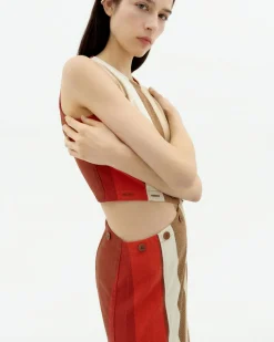 Gestreiftes abnehmbares sandfire Kleid Wila