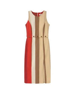 Gestreiftes abnehmbares sandfire Kleid Wila
