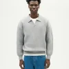 Grauer Wollpullover Aritz