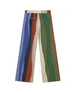 Hohe Taille gestreifte river Hose Karina
