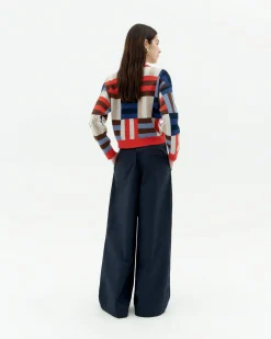 Karierter field Strickpullover Philis
