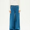 Klassisches Blau wide leg jeans hedda
