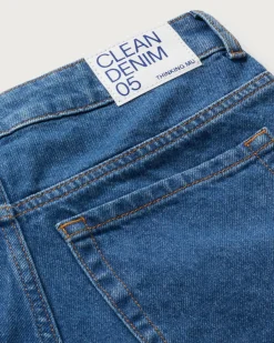 Klassisches Blau wide leg jeans hedda