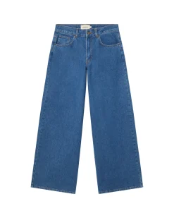 Klassisches Blau wide leg jeans hedda