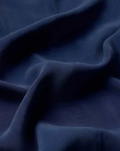 Langes blaues Cupro Kleid Sade