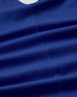 Langes blaues Trägerkleid Sade