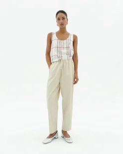 Loose kariertes Top Justine