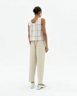 Loose kariertes Top Justine