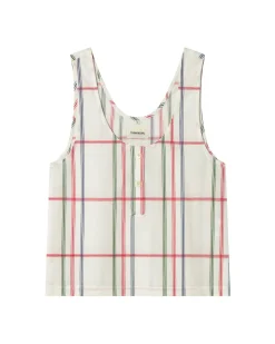 Loose kariertes Top Justine