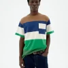 Mehrfarbiges gestreiftes T-Shirt Aaron