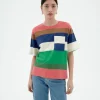 Mehrfarbiges gestreiftes T-Shirt Lucia