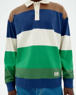 Mehrfarbiges gestreiftes Poloshirt Bob